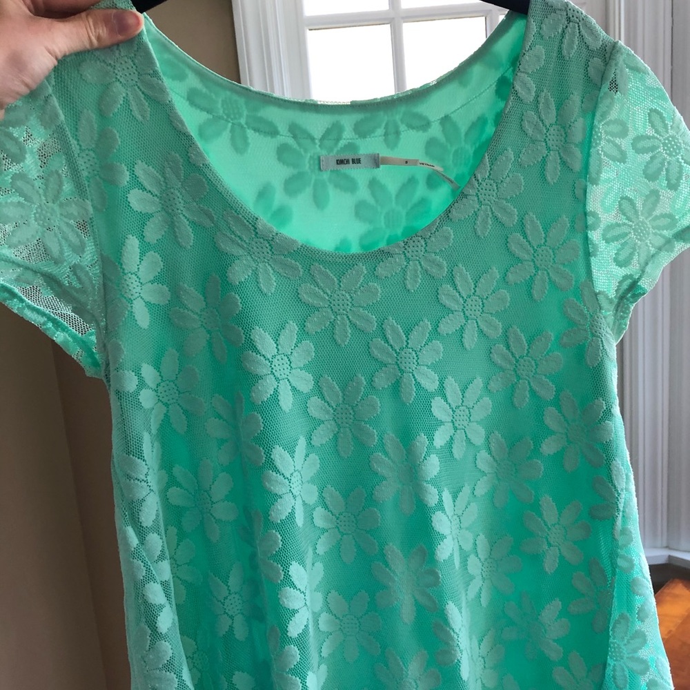 Cute bright green dress